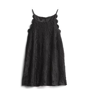 Fortune + Ivy Chiya Lace Scalloped Halter Blouse